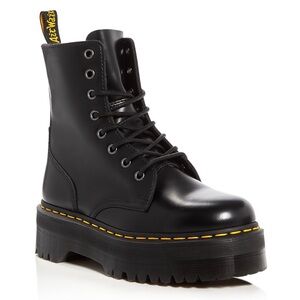 Brand new out of the box Dr martens flatform tie up leather boots.